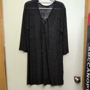 Elegant Black Swim Coverup